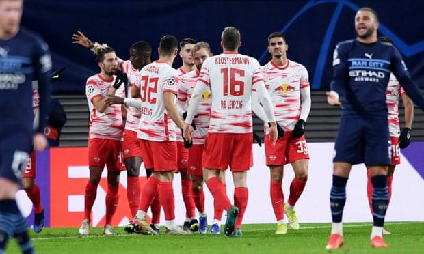 10人曼城1-2客负莱比锡