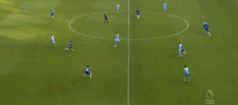 曼城1-0，德布劳内