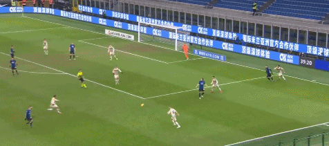 国际米兰1-1，巴雷拉