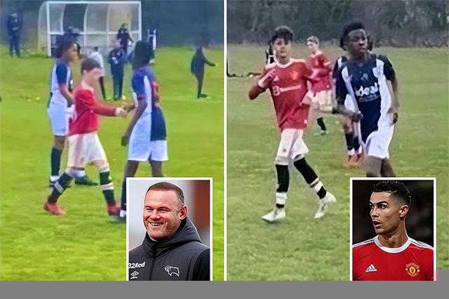 子承父业！迷你罗+鲁尼儿子均为曼联少年队进球，鲁尼想执教红魔