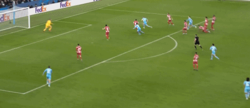 1-0！德布劳内破门，曼城送马竞欧冠耻辱纪录，瓜迪奥拉忘情庆祝