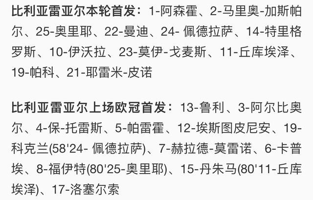 欧冠前瞻：拜仁VS比利亚雷，纳帅昏招不断，埃梅里欧冠教做人？